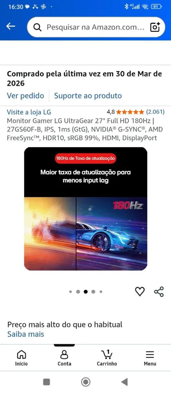 Monitor gamer LG 27" - Foto 5