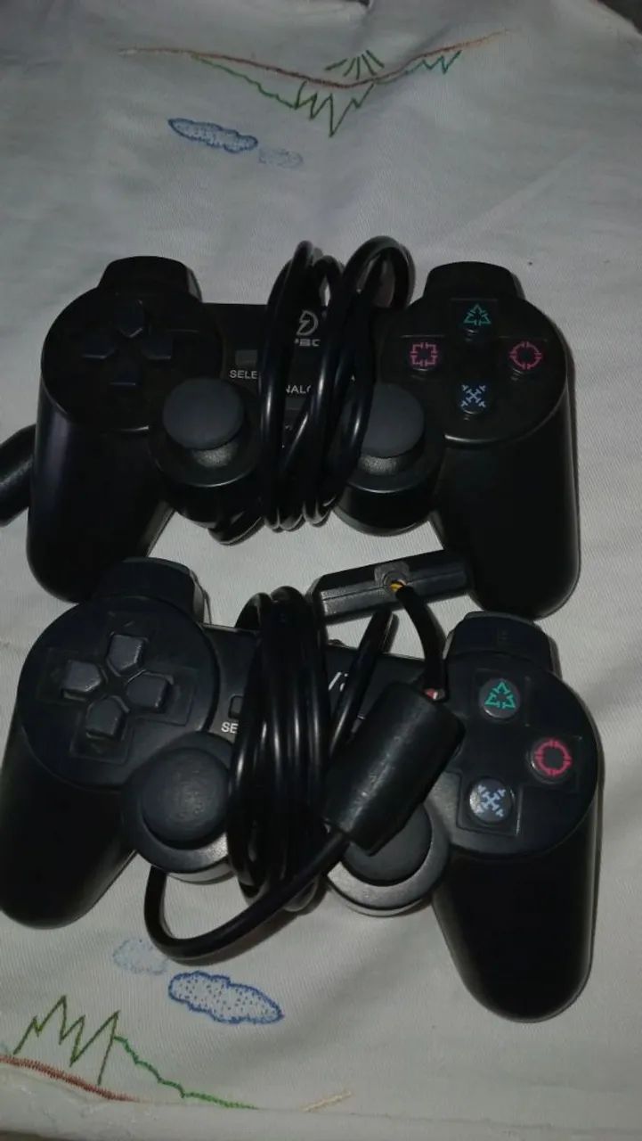 PS2 Slim - 2 Controles + Memory Card 32MB + Cabos. - Foto 4