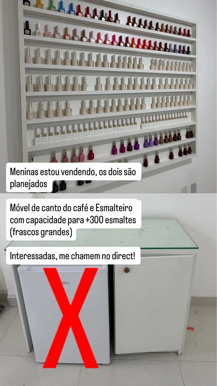 Móveis de salão/ esmalteiro e móvel de café - Foto 2