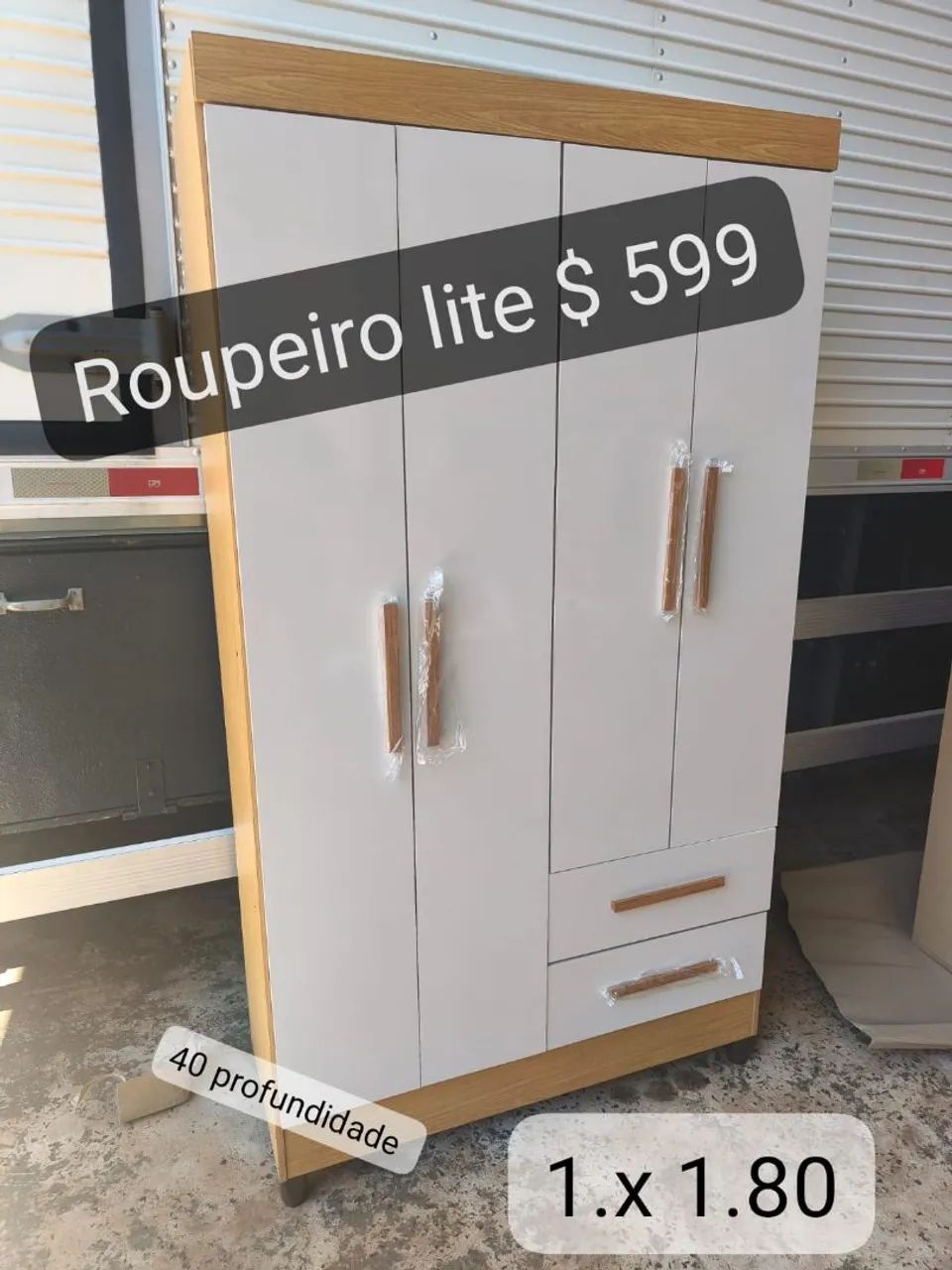 Guarda Roupa Solteiro Novo Com Divisórias Entrega Grátis 