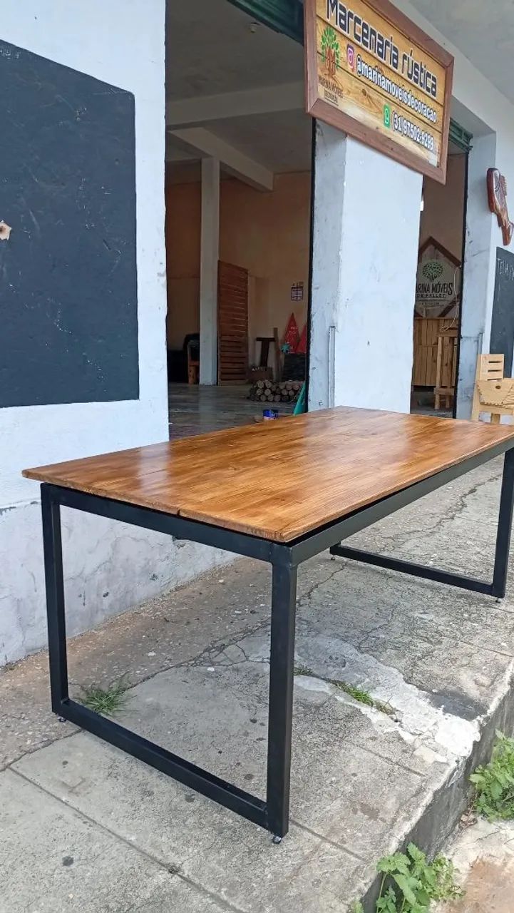 Mesa estilo industrial 1,80x0,90 - Foto 2