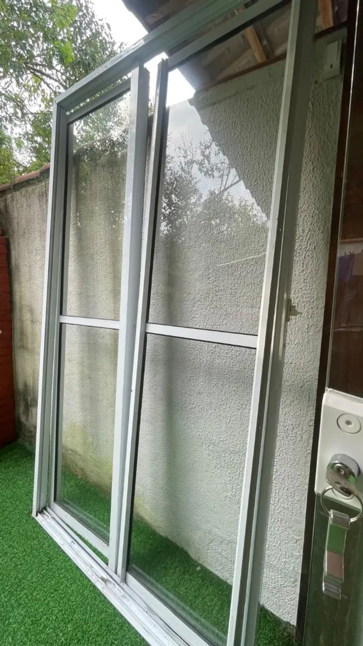 PORTA ALUMÍNIO DE CORRER COM VIDRO - Foto 4