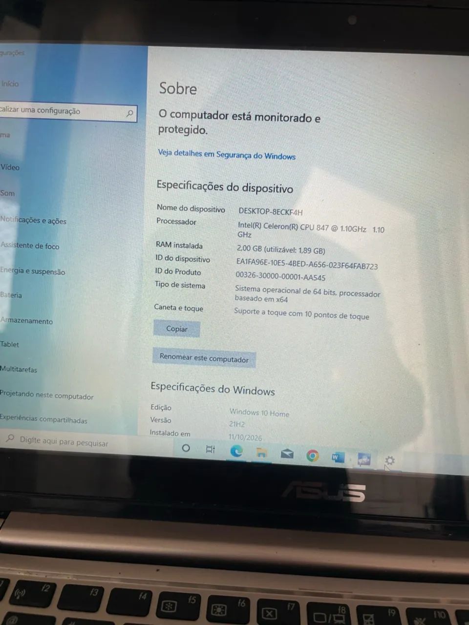 Notebook ACER, touch , SSD 120! Pegar e usar! - Foto 4