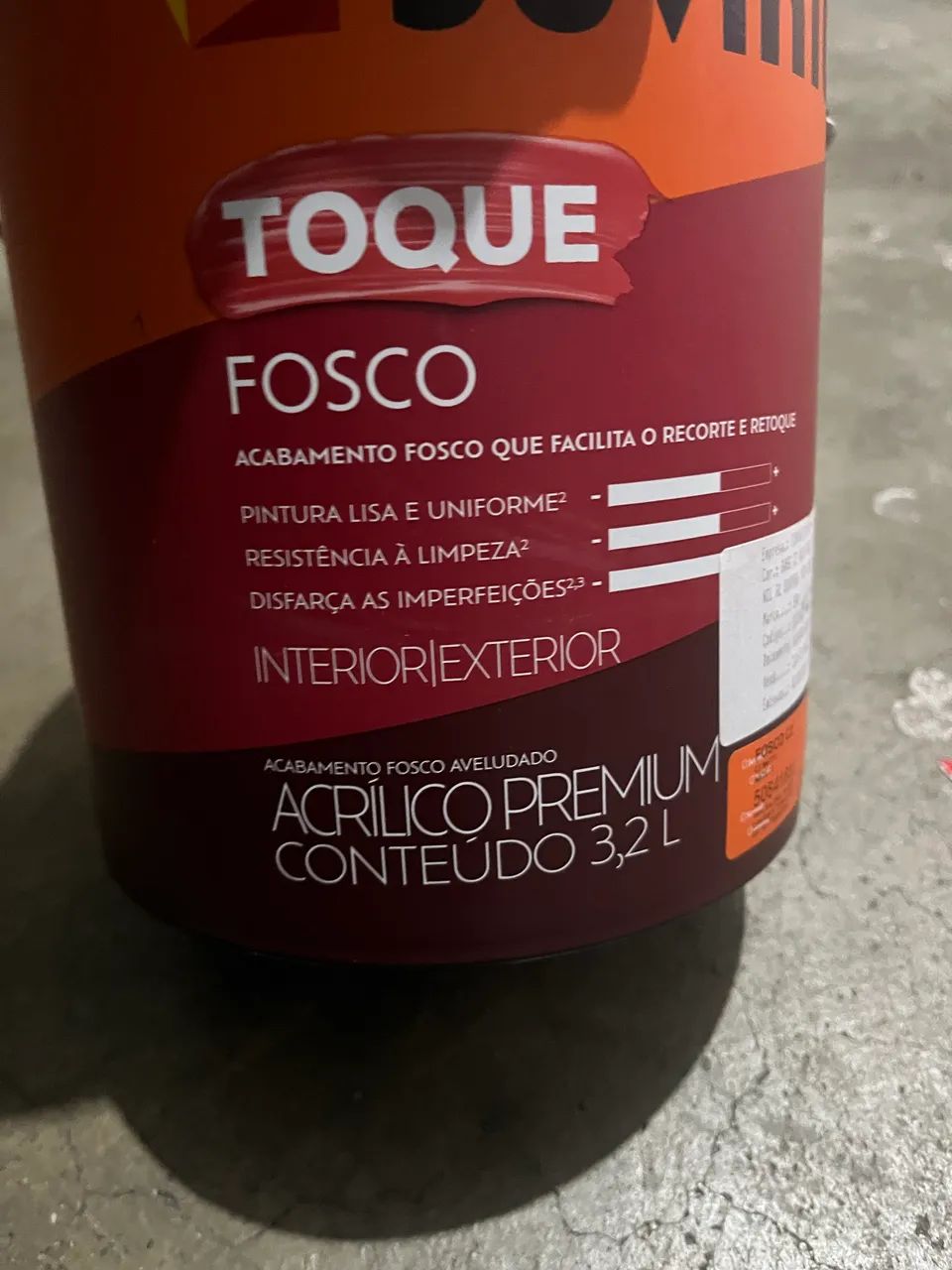 Tinta suvinil premium 3,2L café com nata