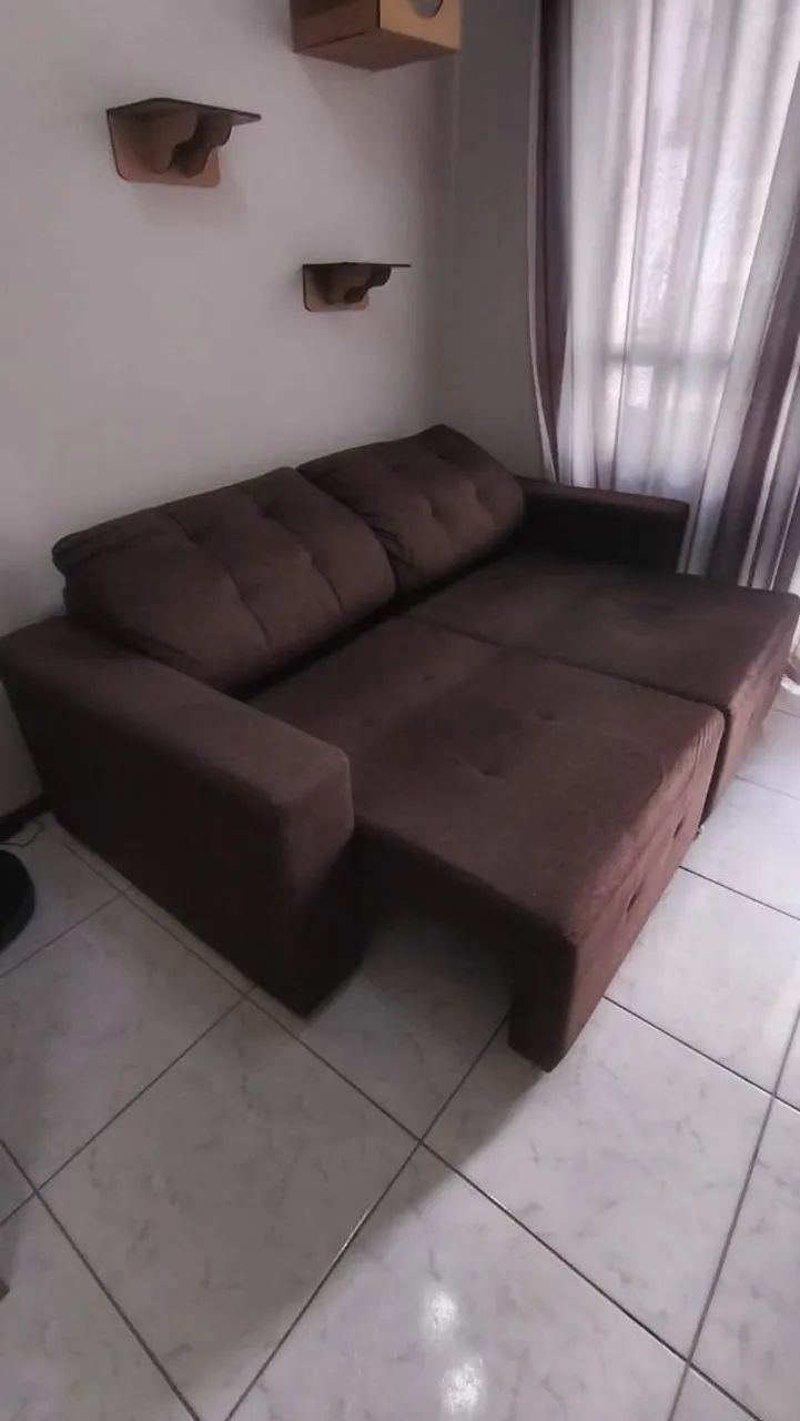 Sofá retrátil e reclinável em excelente estado! - Foto 4