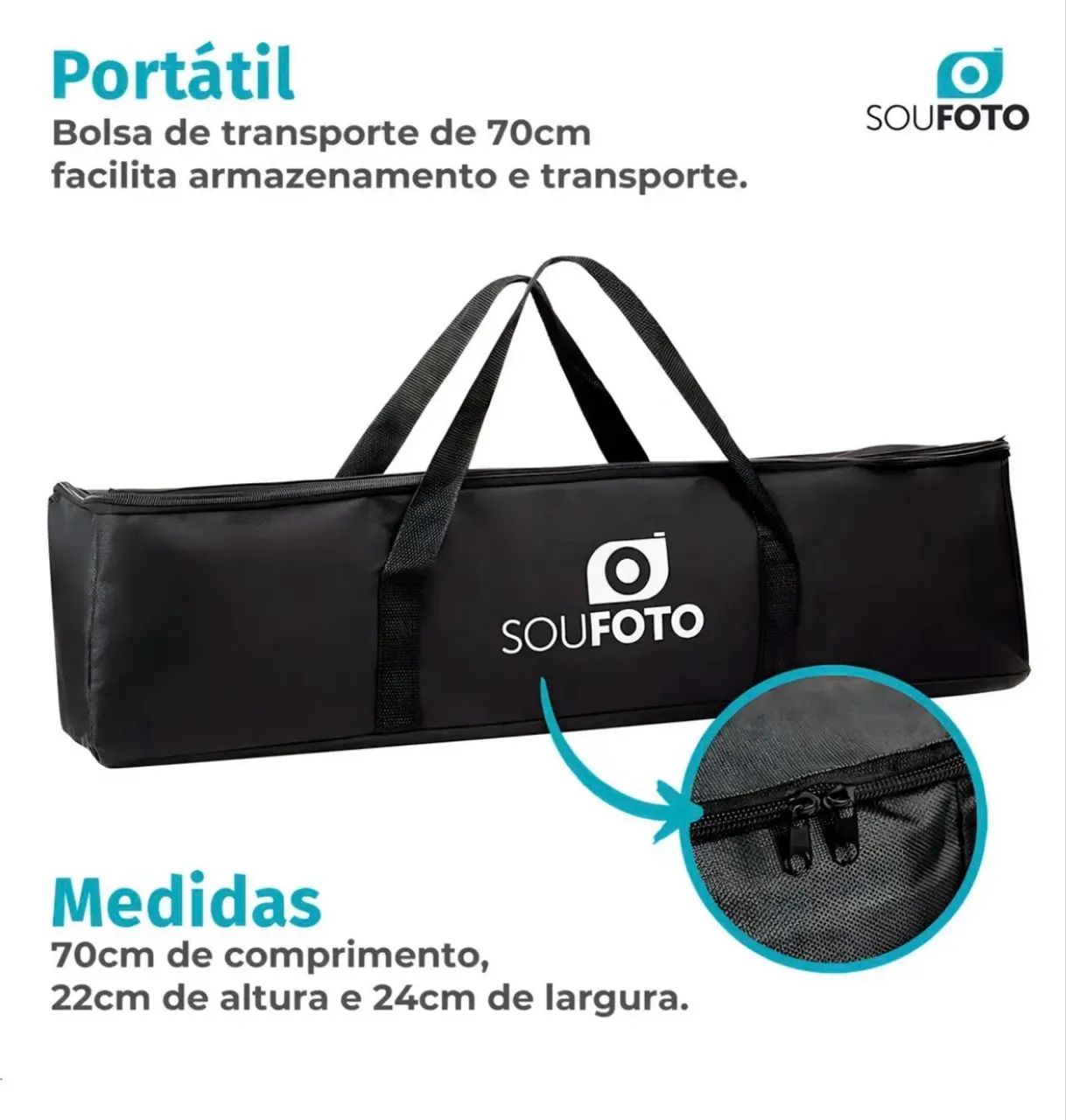 Soft box com lâmpada  - Foto 3