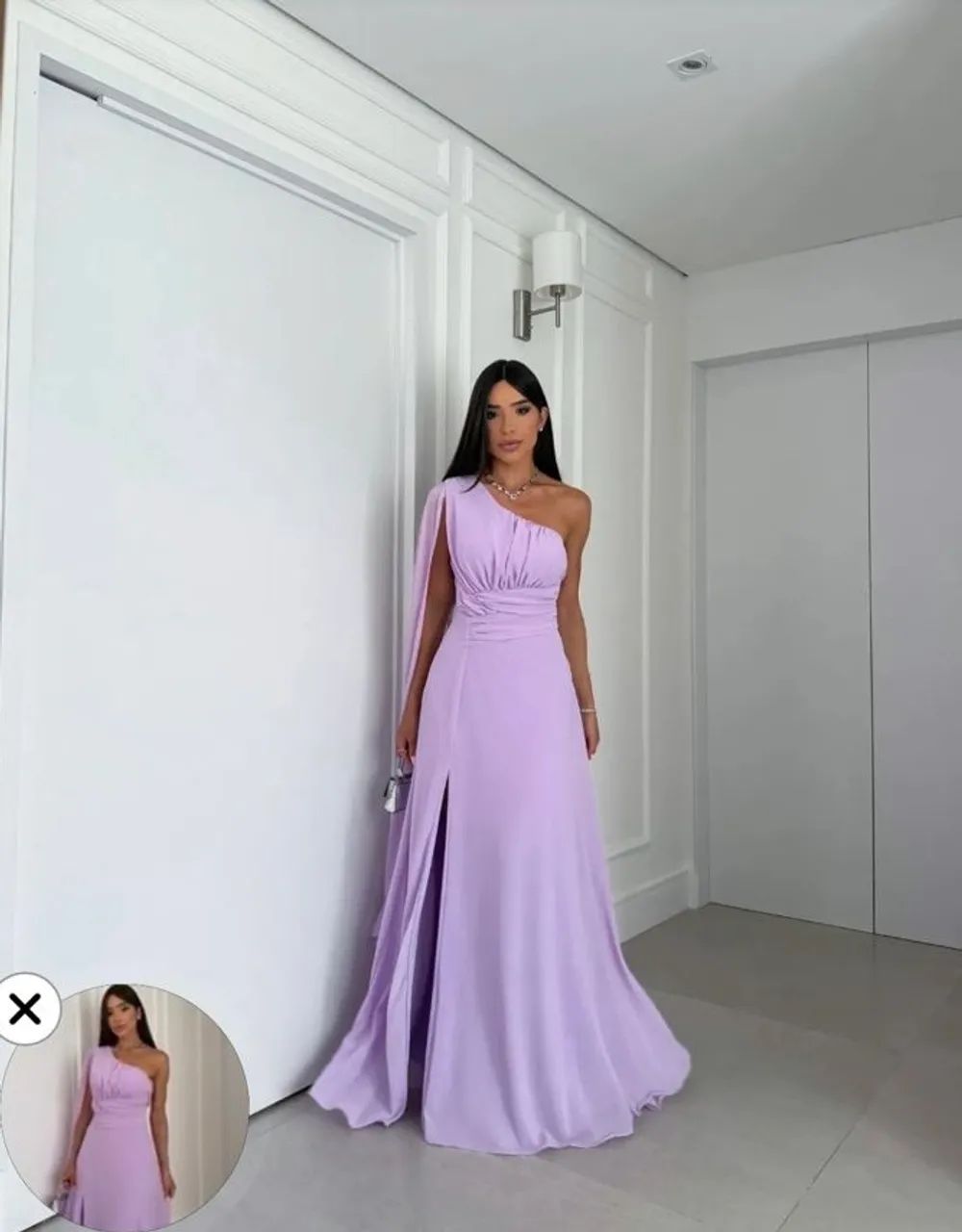 Vestido lilás/lavanda