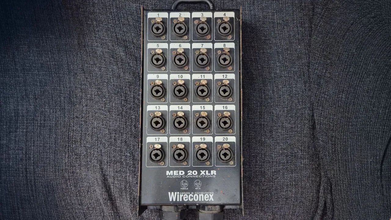 Multicabos 20 vias - Equipamentos e Acessórios de Som - Laranjal