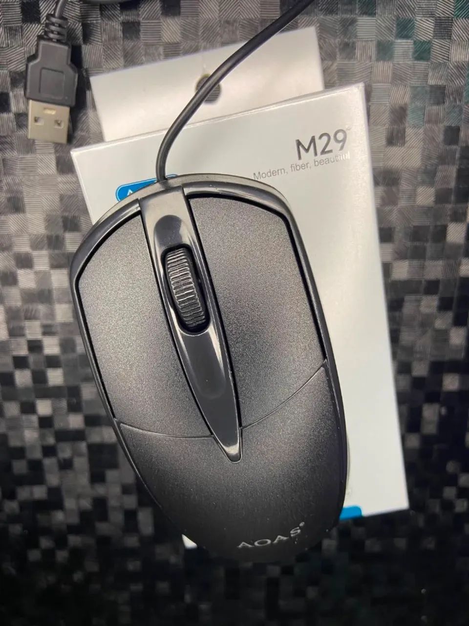 MOUSE COM FIO USB 1600DPI AOAS M29 - Foto 2