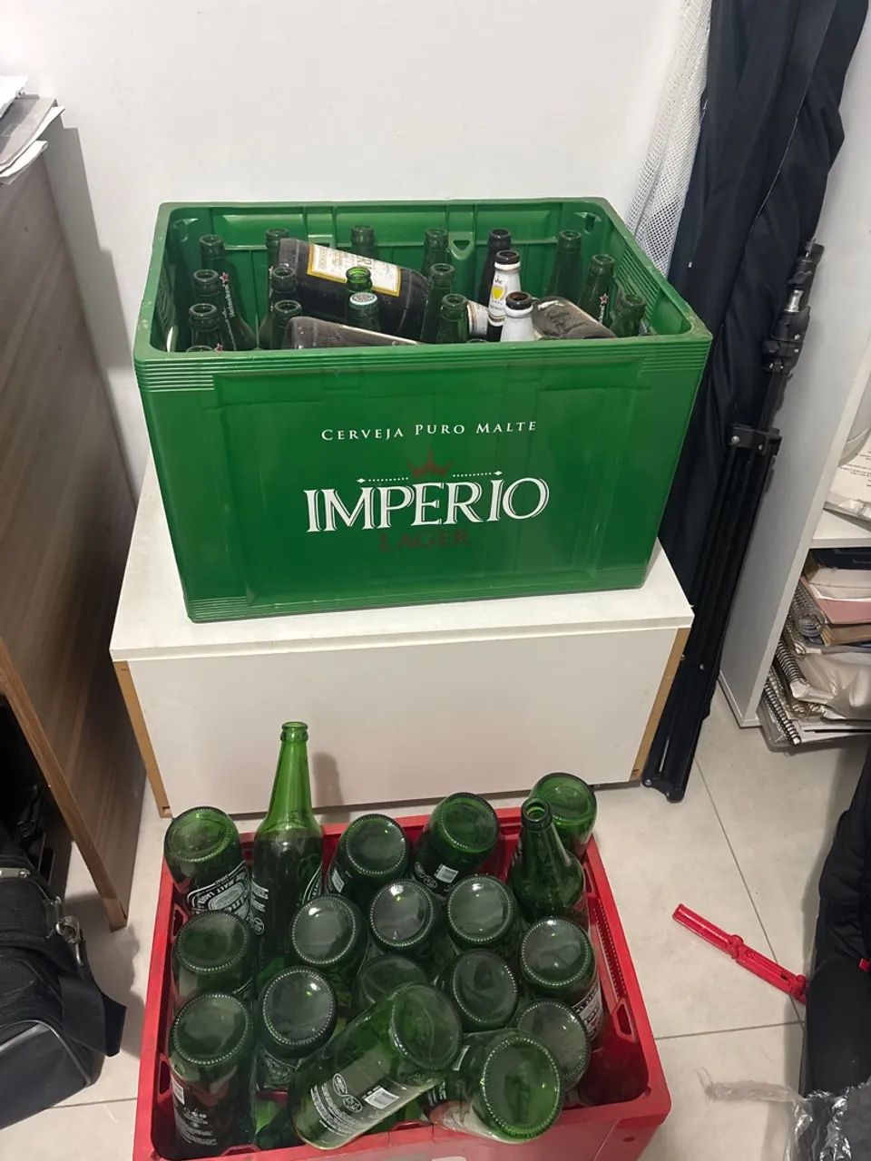 Engradado caixa IMPÉRIO com garrafas 600 ml variadas HEINEKEN,