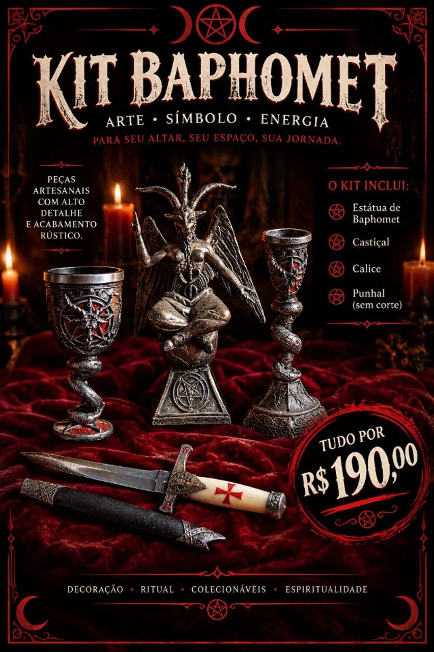 Kit Bruxaria Baphomet