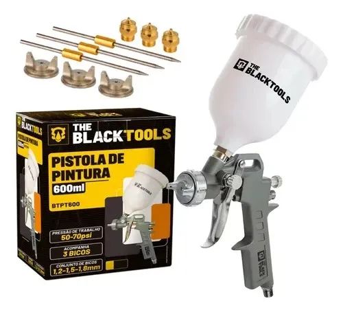 Pistola de Pintura com 3 Bicos (Entrega)