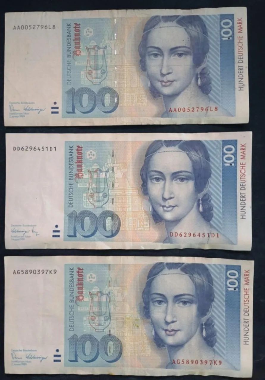 Cédulas Antigas Alemãs