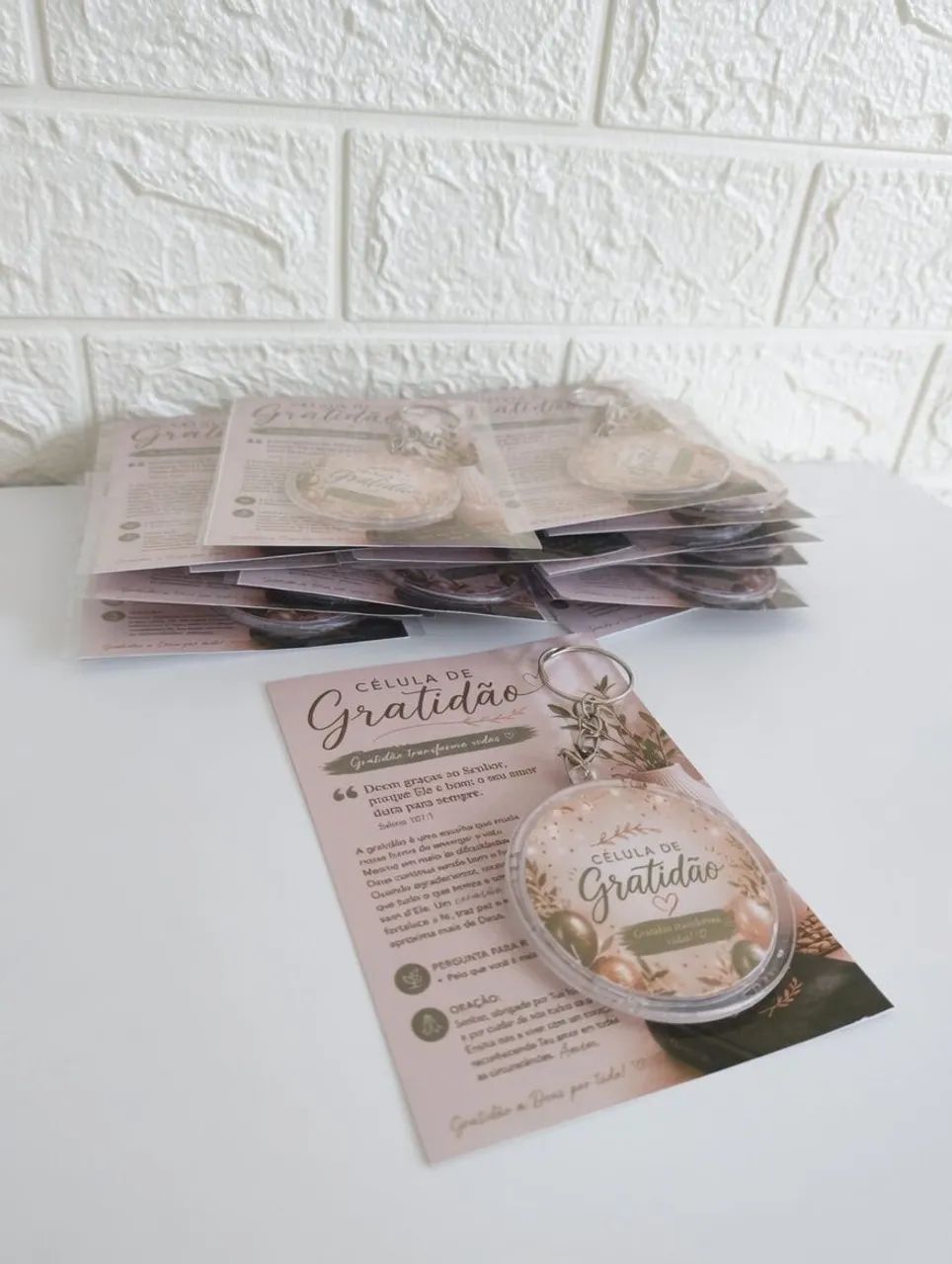 Chaveiro personalizado com card