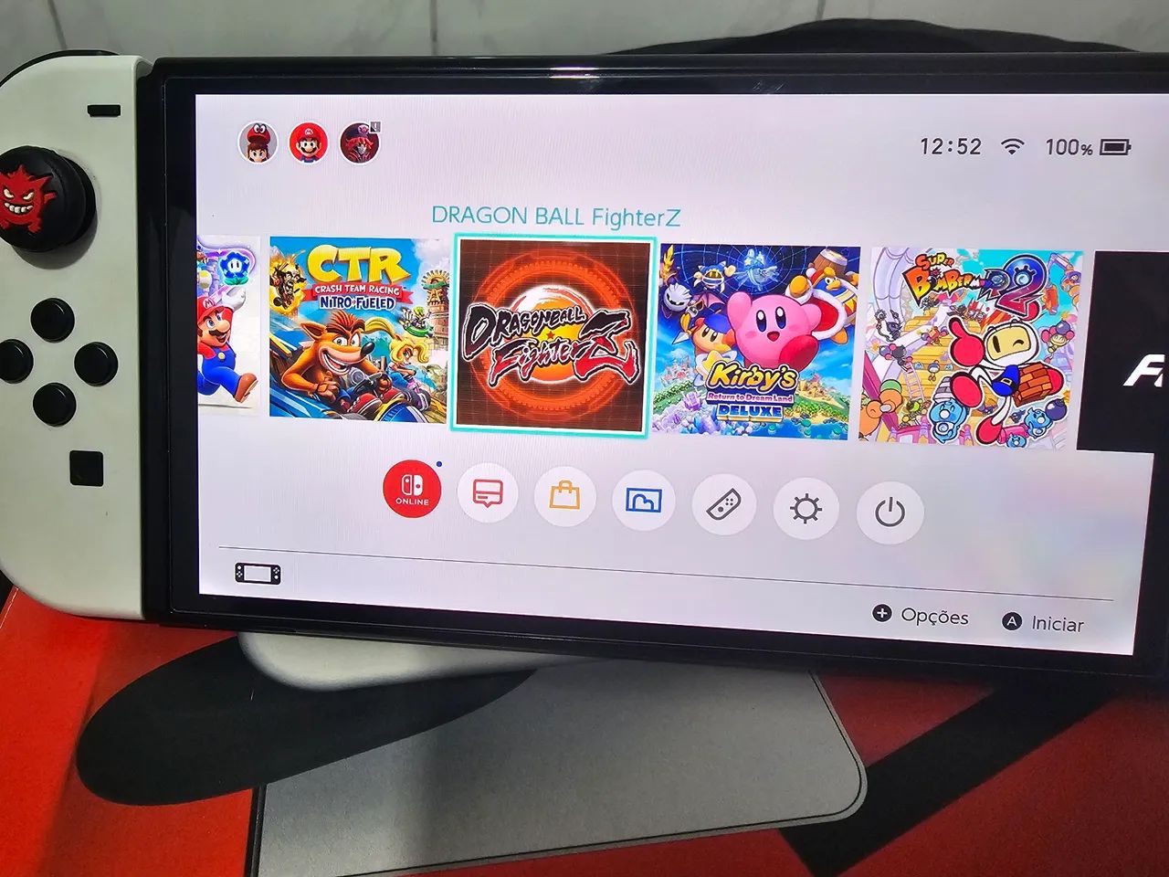 NINTENDO SWITCH OLED DESBLOQUEADO COMPLETO - Foto 2