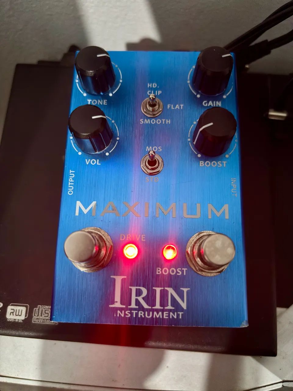 Pedal Overdrive com Boost Maximum Irin