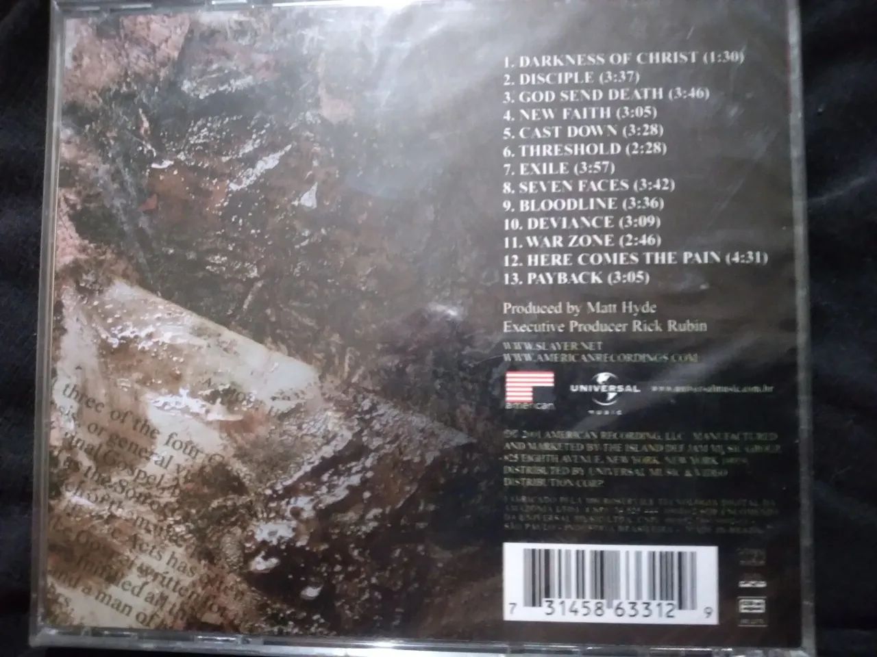 Cd Slayer - God Hates Us All Lacrado - Foto 2