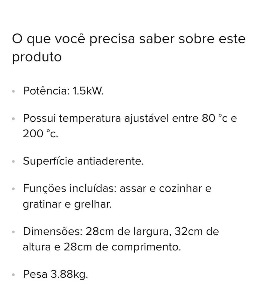Air Fryer Britânia 4L 1500W Nova Lacrada (Nunca Usada) - Foto 5