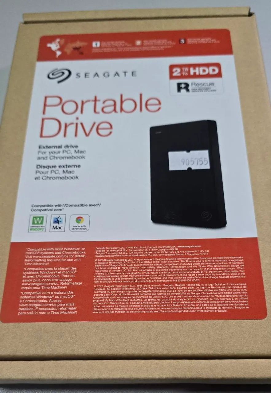HD Externo 2T Seagate (Novo) - Armazenamento - Novo Mundo