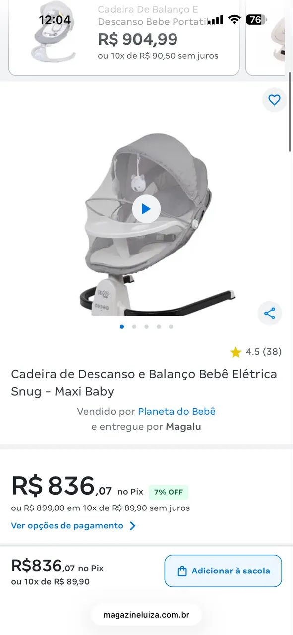 Cadeira de balanço elétrica  - Foto 5