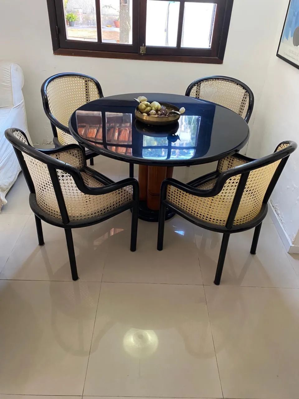 Mesa jantar Lacca com 4 cadeiras 