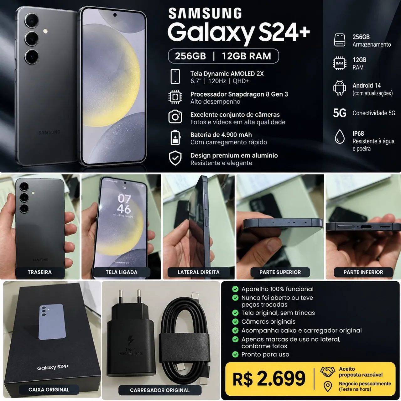 Samsung Galaxy S24+ 256GB - Completo