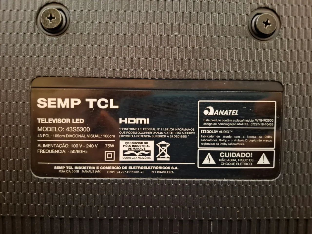 TV Semp Tcl 43 polegadas SMART - Foto 3