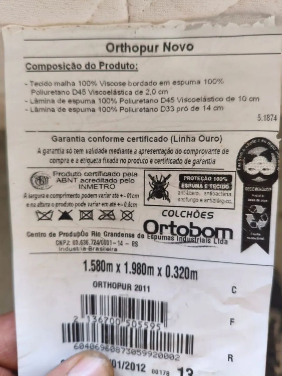 Colchão Queen Ortobom Fibra de Bambu - Foto 3