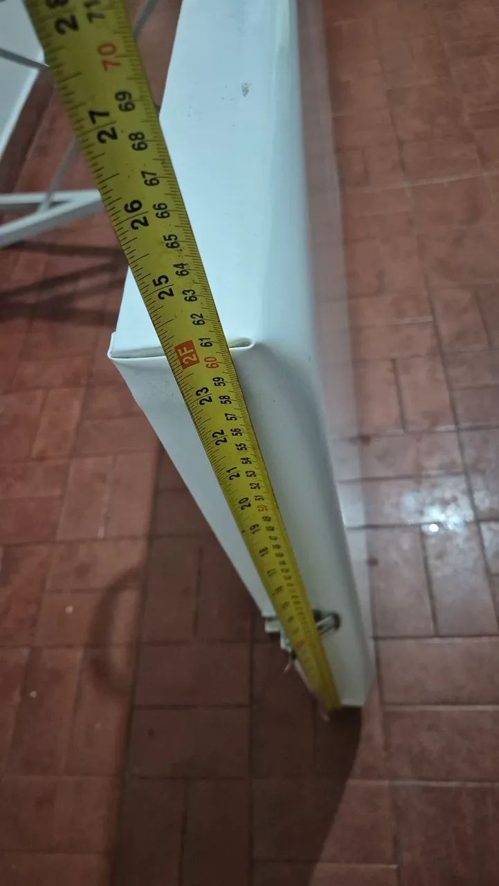 Maca Dobrável 180x65 Branca com Rodinha - Atendimento Estética Massagem - Foto 5