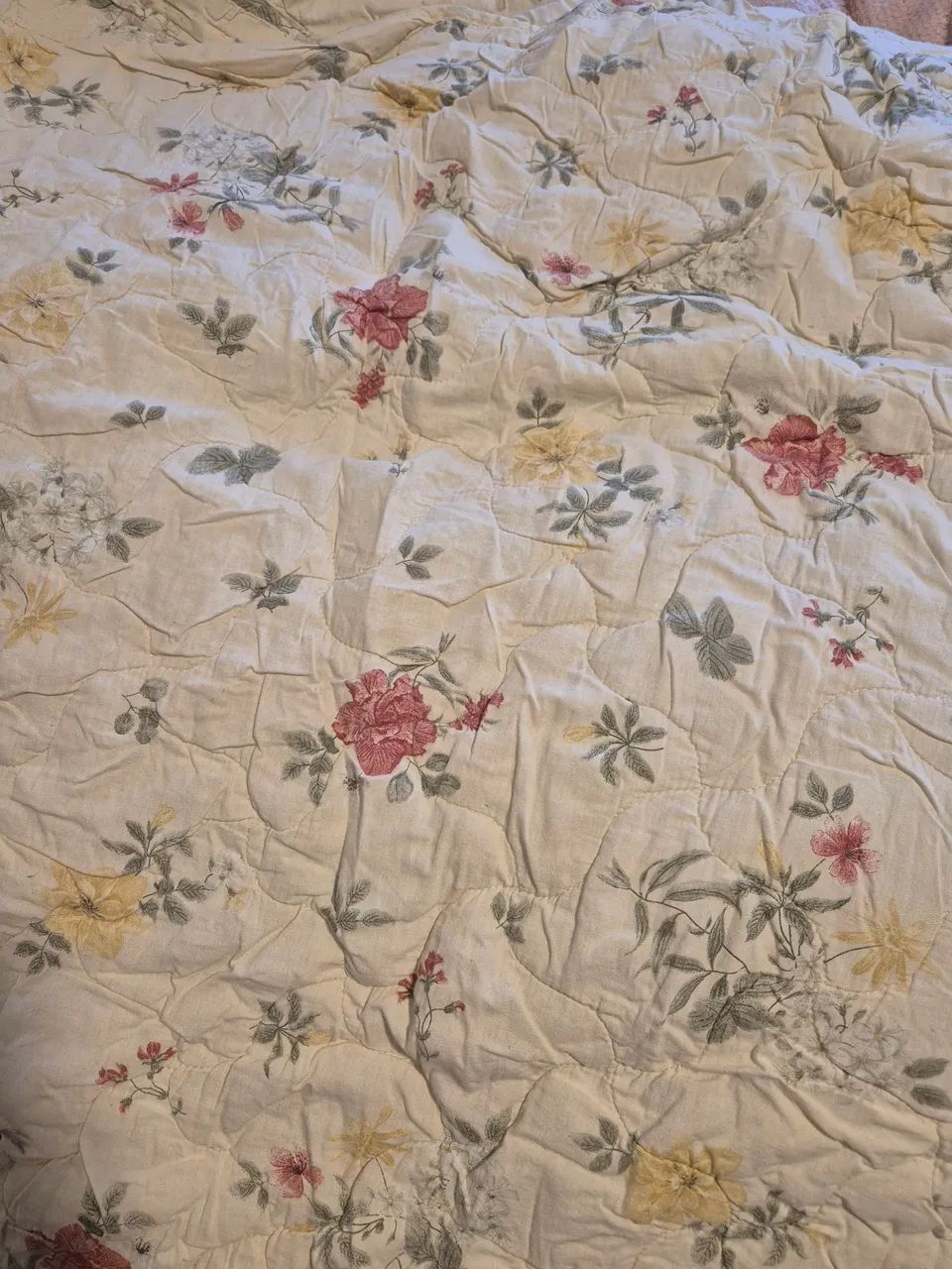 colcha teka algodão floral - Foto 4