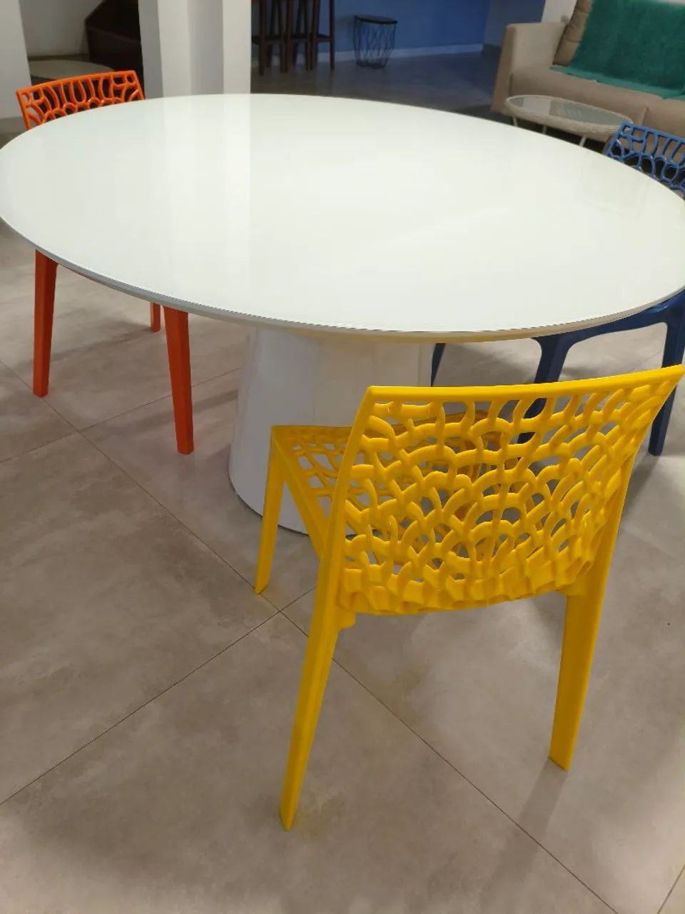 Mesa jantar branca - Foto 2