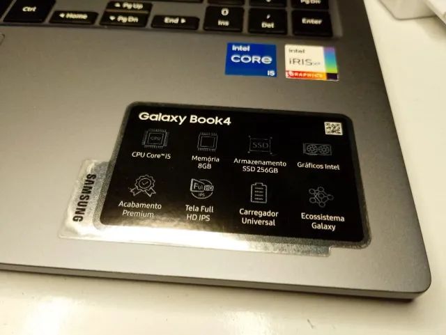 Samsung Galaxy Book 4 - Intel i5 13ª GERAÇÃO 8gb LPDDR4+ssd 256gb NVME - ACEITO PS5 SLIM - Foto 2