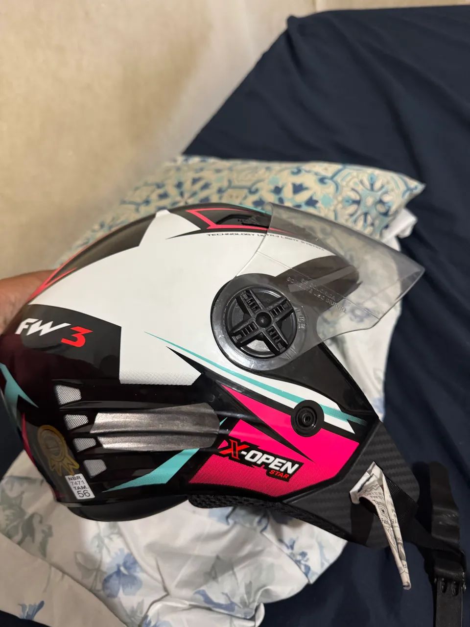 Capacete fw3 aberto  - Foto 5