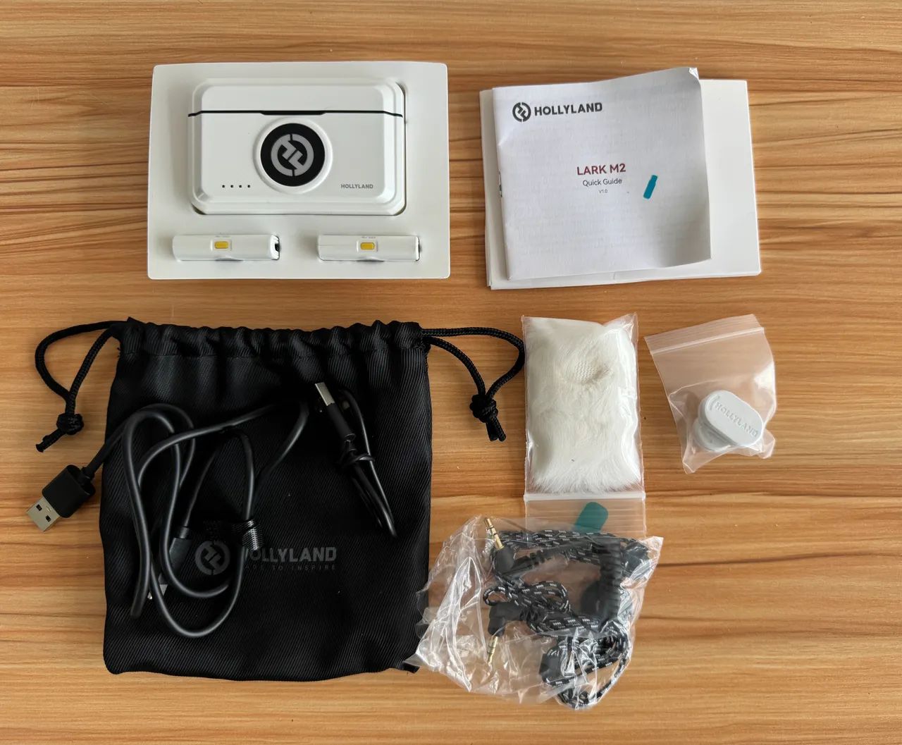 Hollyland LARK M2 Combo Completo - Microfone Sem Fio