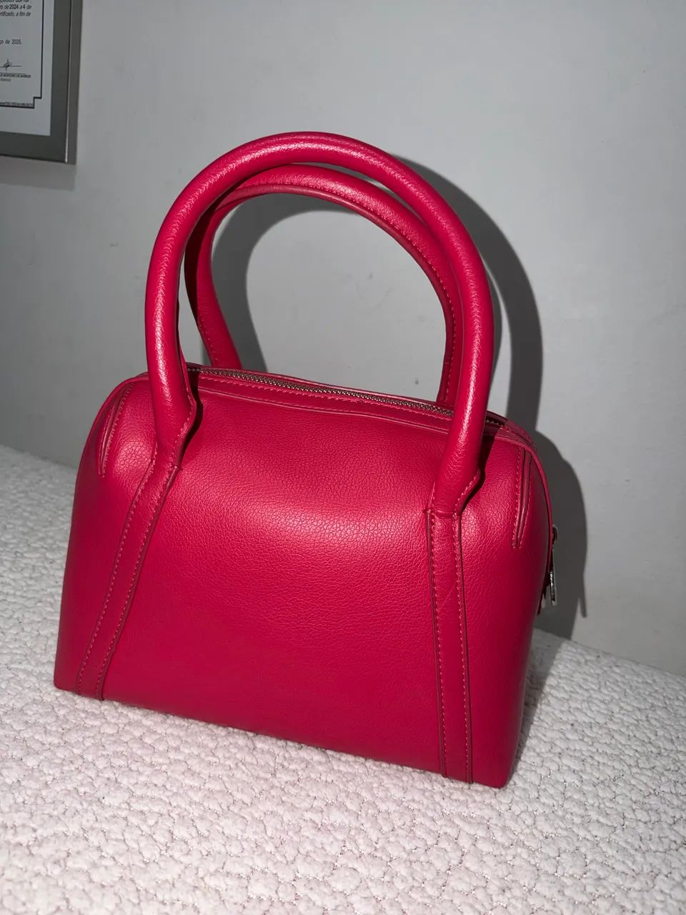 Bolsa Armani Exchange Mini Duffle Bag Pink - Foto 5