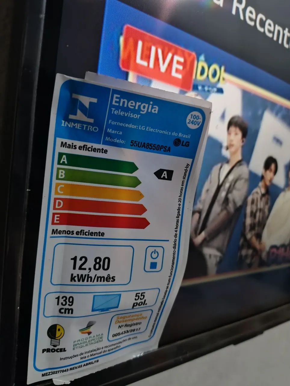 Smart tv 55 polegadas imagem 4K Novinha