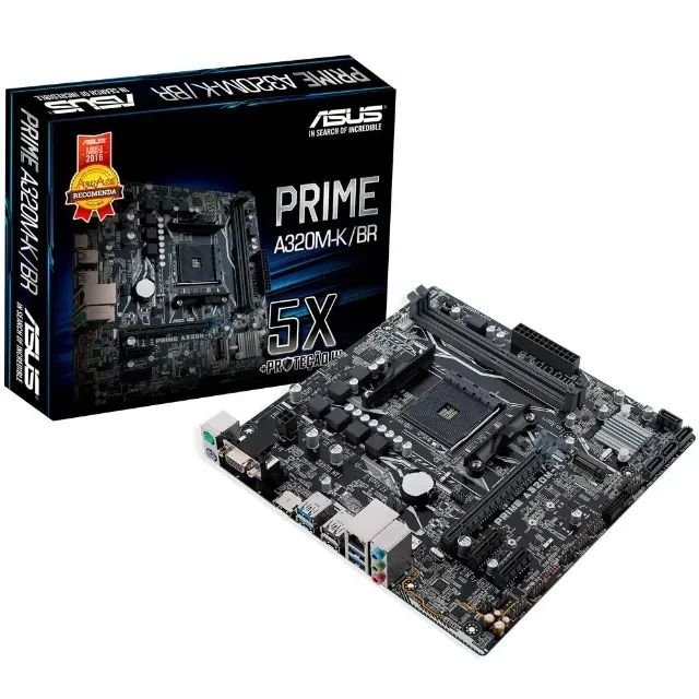 Placa Mãe ASUS A320M-K/BR - BIOS p/ Ryzen 5000 - Na Caixa Com Bios Atualizada - Foto 2