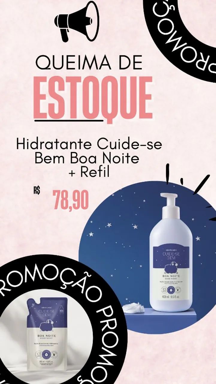Hidratante Boticário e Natura