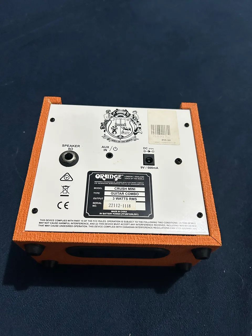 Amplificador Orange Amplification - Mini Crush65192842528130122