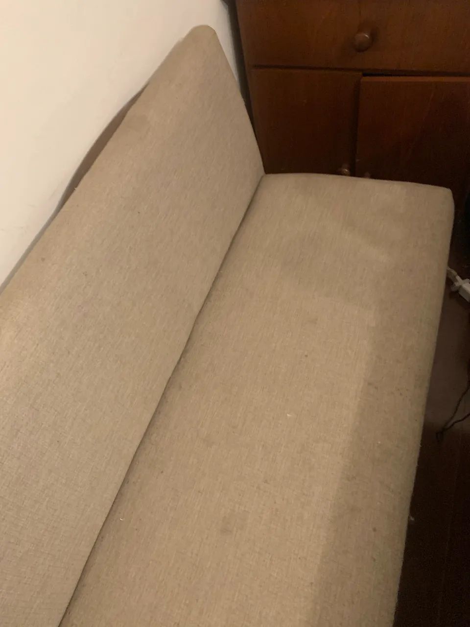 Namoradeira em linho 3 lugares