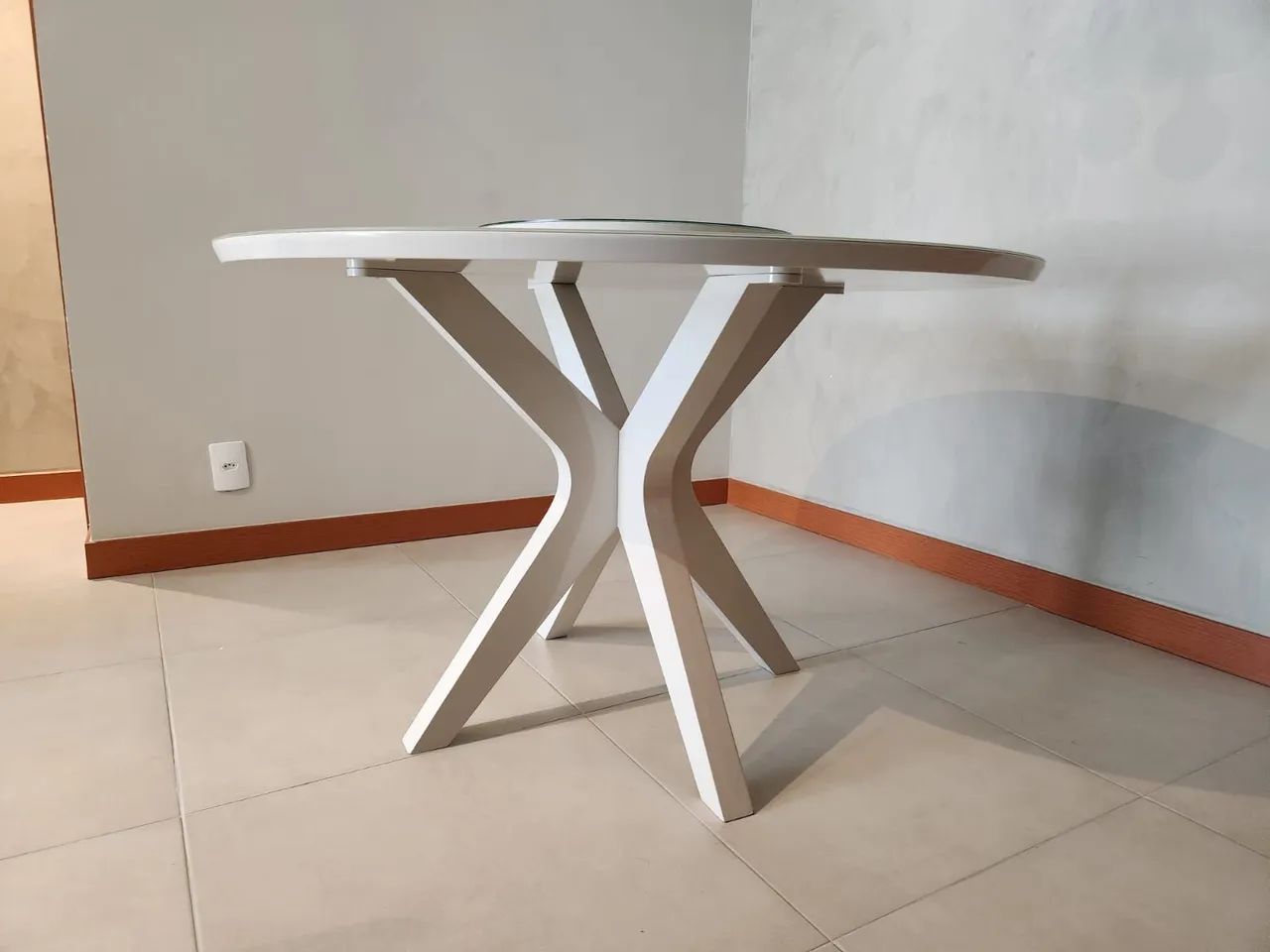 Mesa Redonda Catedral Off-White - Foto 2