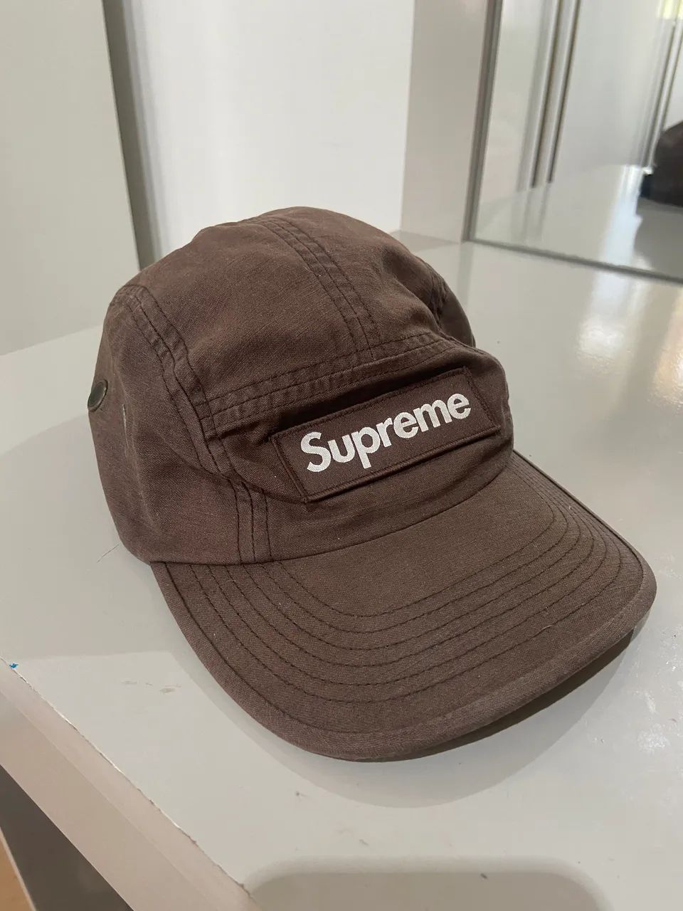 SUPREME - Boné Military Camp FW22 ?marrom? - Acessórios - São