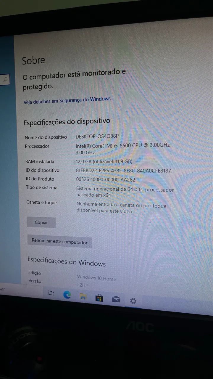 PC Completo i5 8500 - 12GB RAM - 1TB HD - Windows 10 - Foto 3