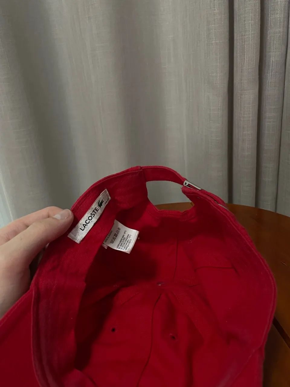 Boné Lacoste Since 1927 Vermelho Original - Aba Curva Ajustável - Foto 4
