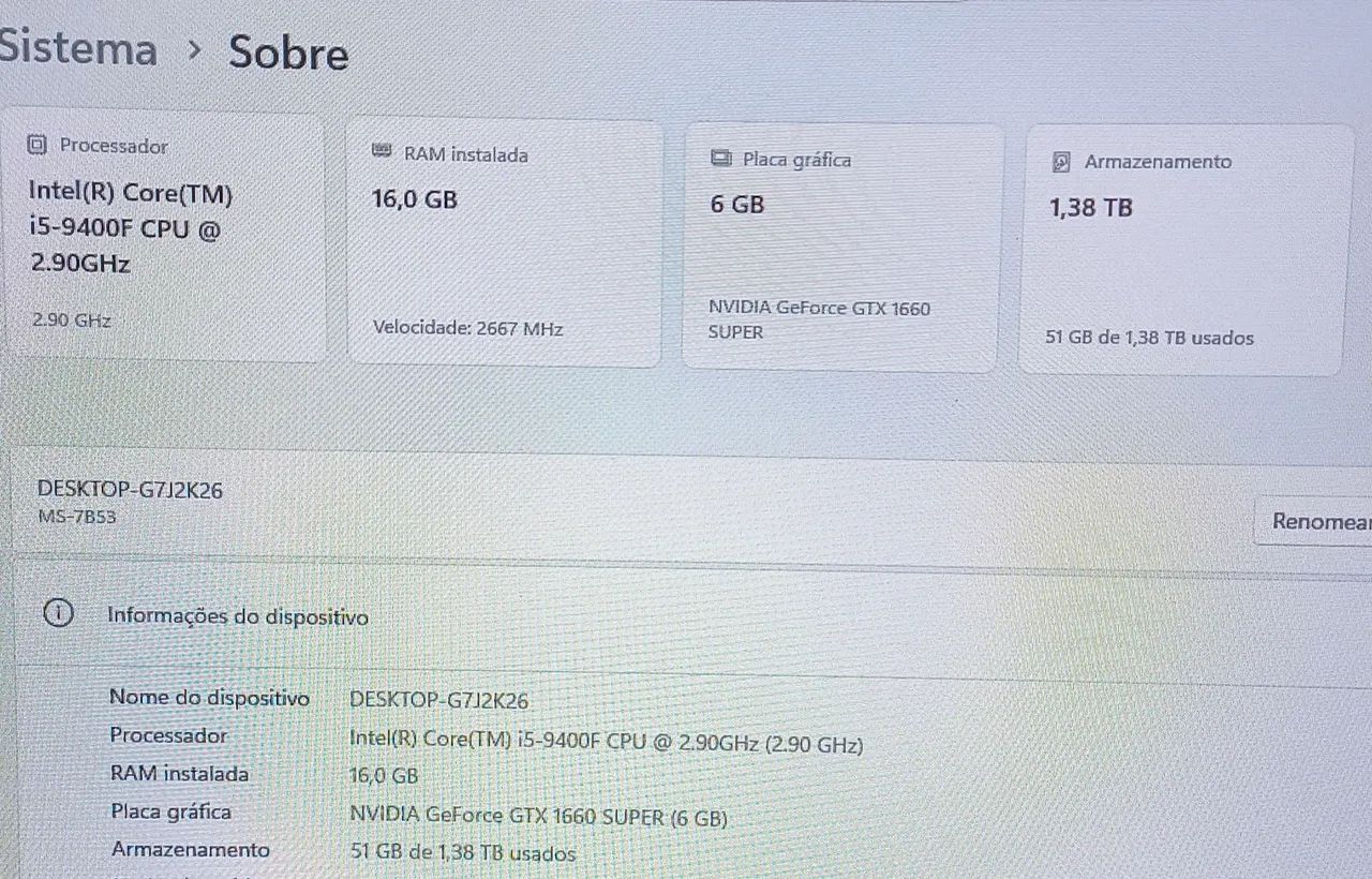 Pc gamer i5 9400f + GTX1660 6GB Super - Foto 3