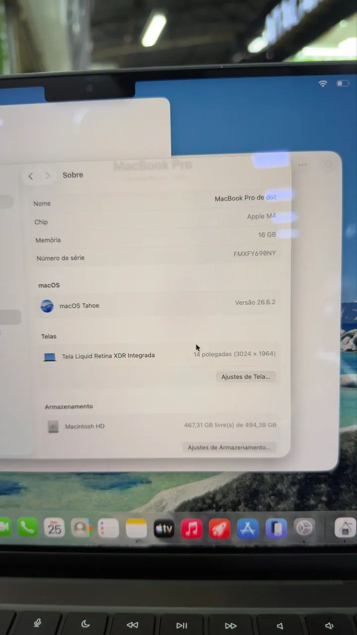 MACBOOK PRO M4 14? 16 RAM 512 SSD SEMINOVO - Foto 5