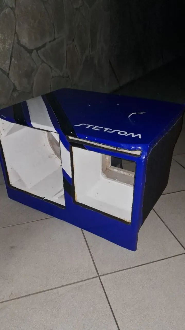 Caixa para grave de 15 e médio de 12 com led - Foto 4