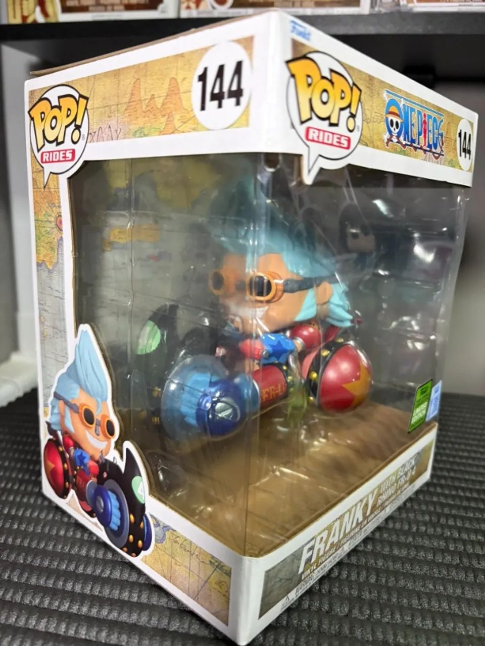 Funko Pop One Piece Franky with Black Rhino - Exclusivo - Ride - Foto 2