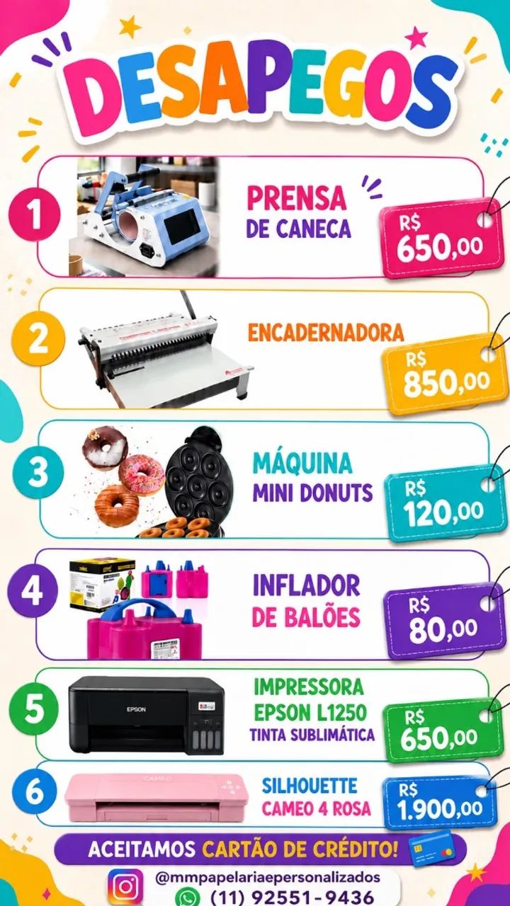 Desapegos de Papelaria