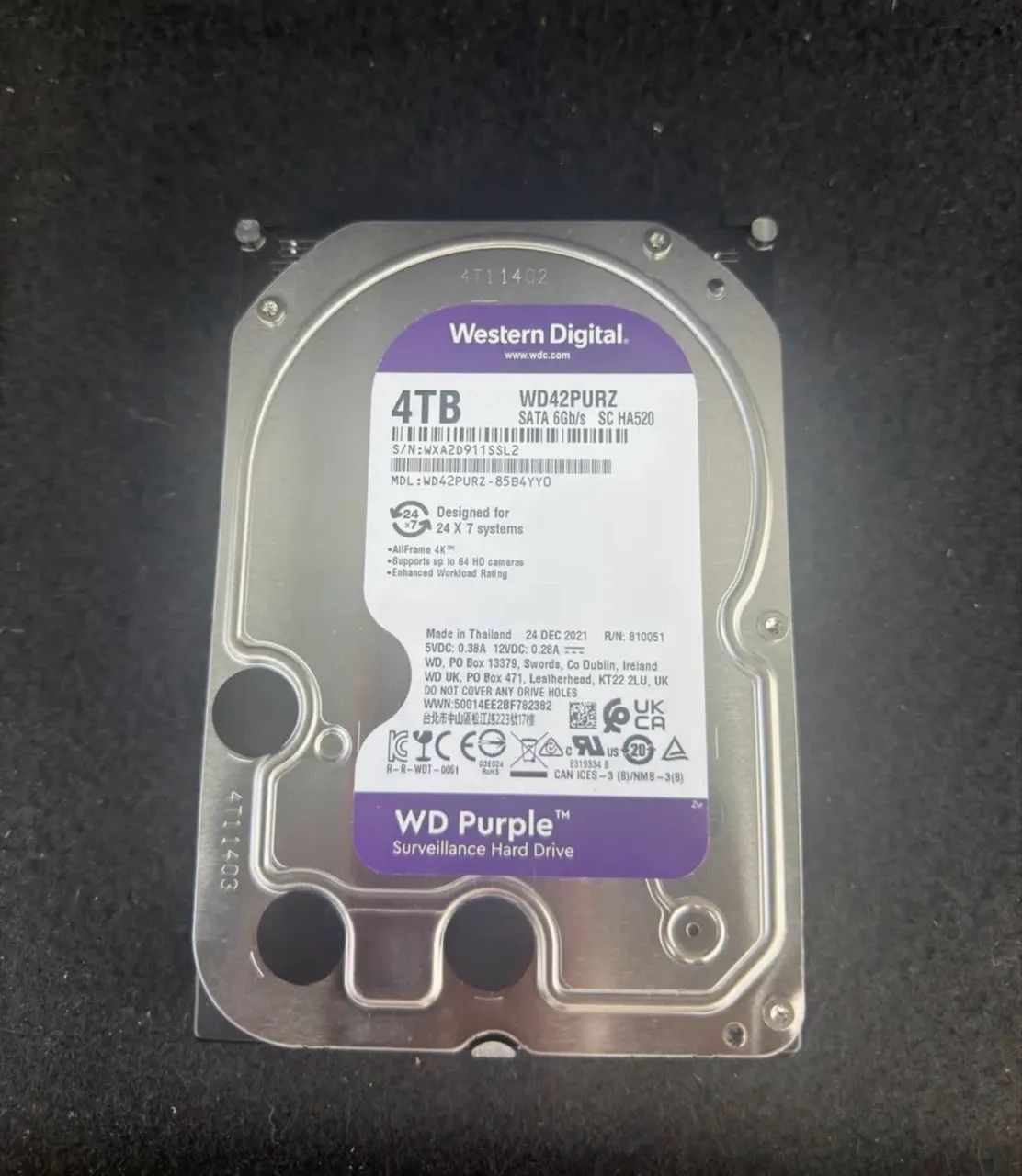 HD 4TB WD Purple 